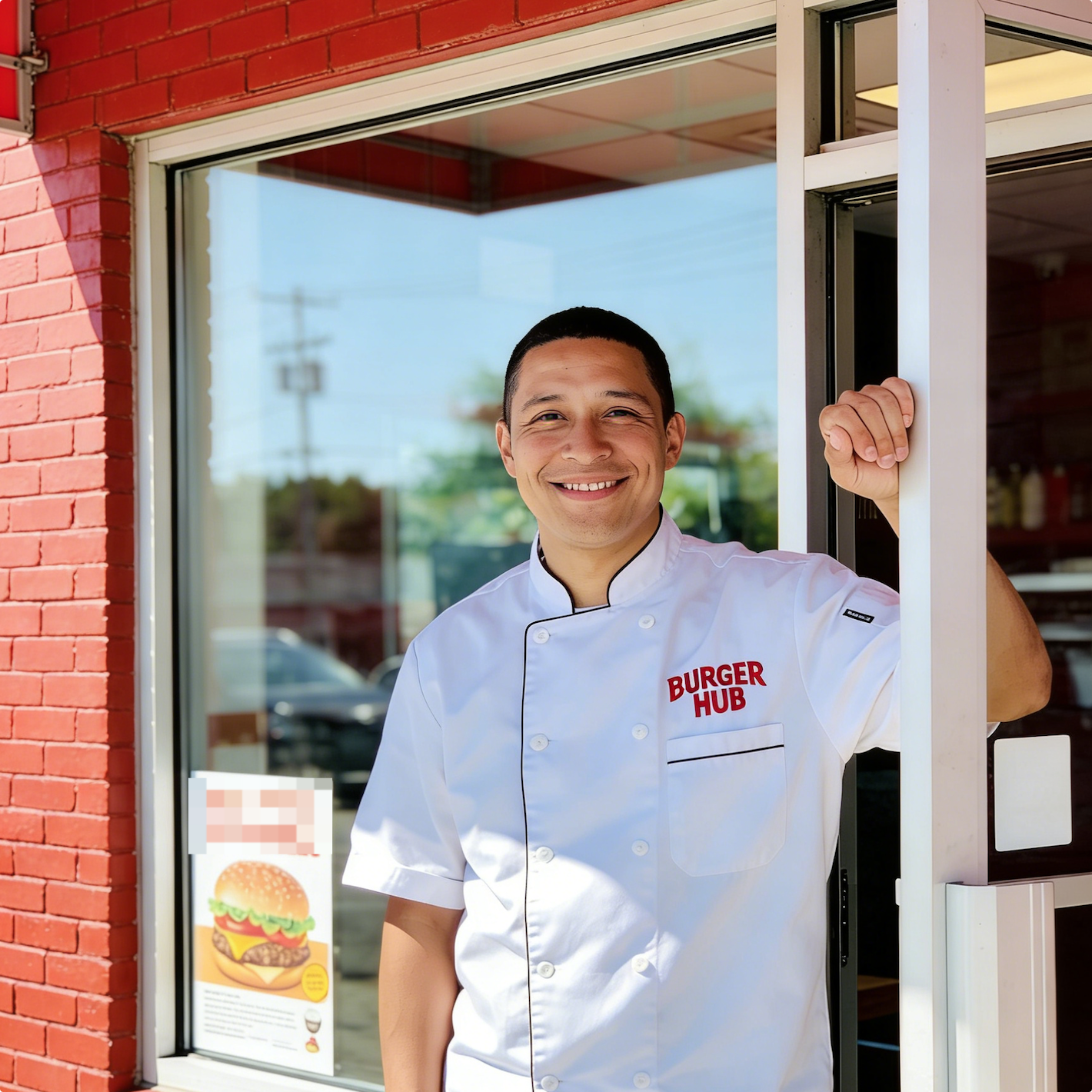 Restaurant owner portrait